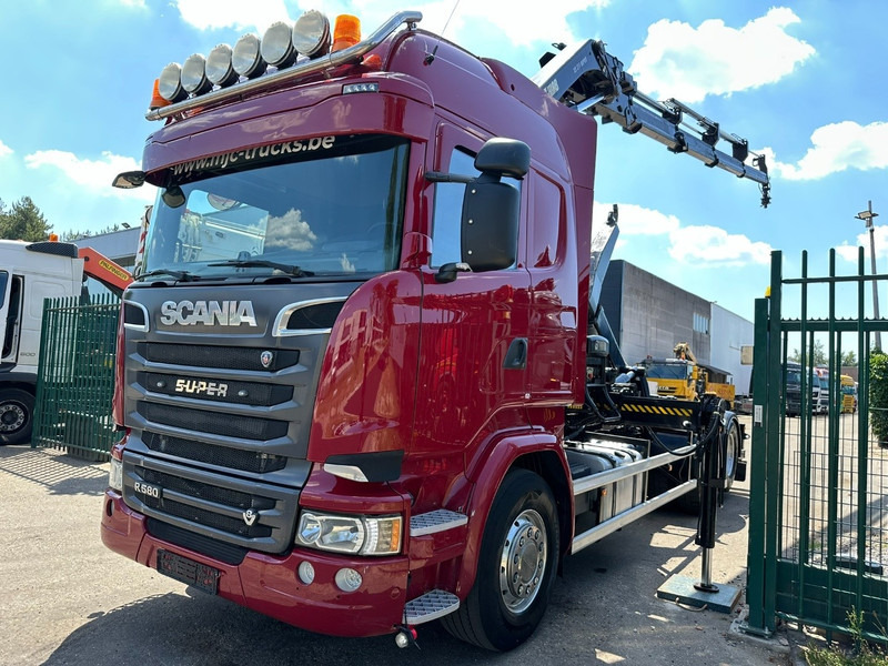 Scania R580 6X2 V8 HOOKLIFT + CRANE HIAB 211 E-4 HIPRO - ROTATOR - RETARDER - ALCOA ALU - RADIO - NL TRUCK - Camión multibasculante, Camión grúa: foto 3 Scania R580 6X2 V8 HOOKLIFT + CRANE HIAB 211 E-4 HIPRO - ROTATOR - RETARDER - ALCOA ALU - RADIO - NL TRUCK - Camión multibasculante, Camión grúa: foto 3