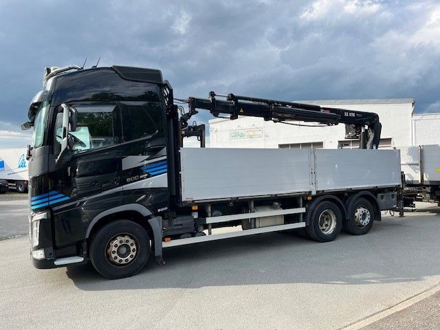 Volvo FH500 Baustoff LKW Hiap 177K Top gepflegt - Camión caja abierta, Camión grúa: foto 1 Volvo FH500 Baustoff LKW Hiap 177K Top gepflegt - Camión caja abierta, Camión grúa: foto 1