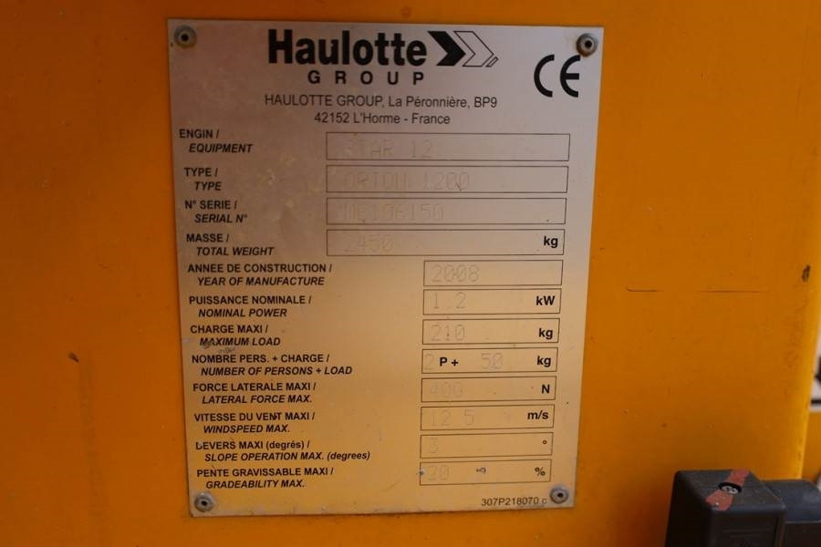 Plataforma articulada Haulotte STAR 12 Electric, 12m Working Height, 3m Reach, 21: foto 6