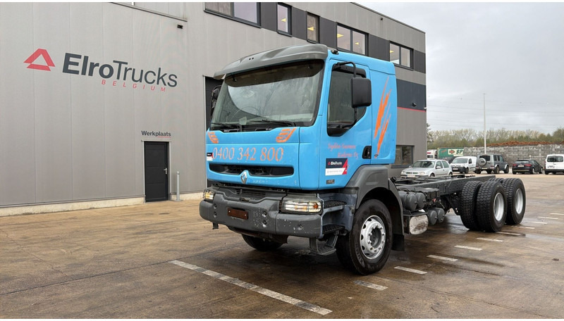 Renault KERAX 420 (LAMES / GRAND PONT / STEEL SUSP. / BIG AXLE / MANUAL GEARBOX / BOITE MANUELLE) - Camión chasis: foto 1 Renault KERAX 420 (LAMES / GRAND PONT / STEEL SUSP. / BIG AXLE / MANUAL GEARBOX / BOITE MANUELLE) - Camión chasis: foto 1