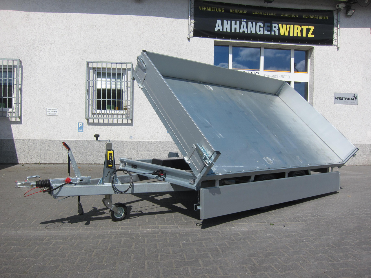 Anssems Kipper KSX 3000 Elektrisch 305x178x30cm Stahlboden niedrig Fahrgestell 3000kg online Aktion - Remolque volquete: foto 1 Anssems Kipper KSX 3000 Elektrisch 305x178x30cm Stahlboden niedrig Fahrgestell 3000kg online Aktion - Remolque volquete: foto 1