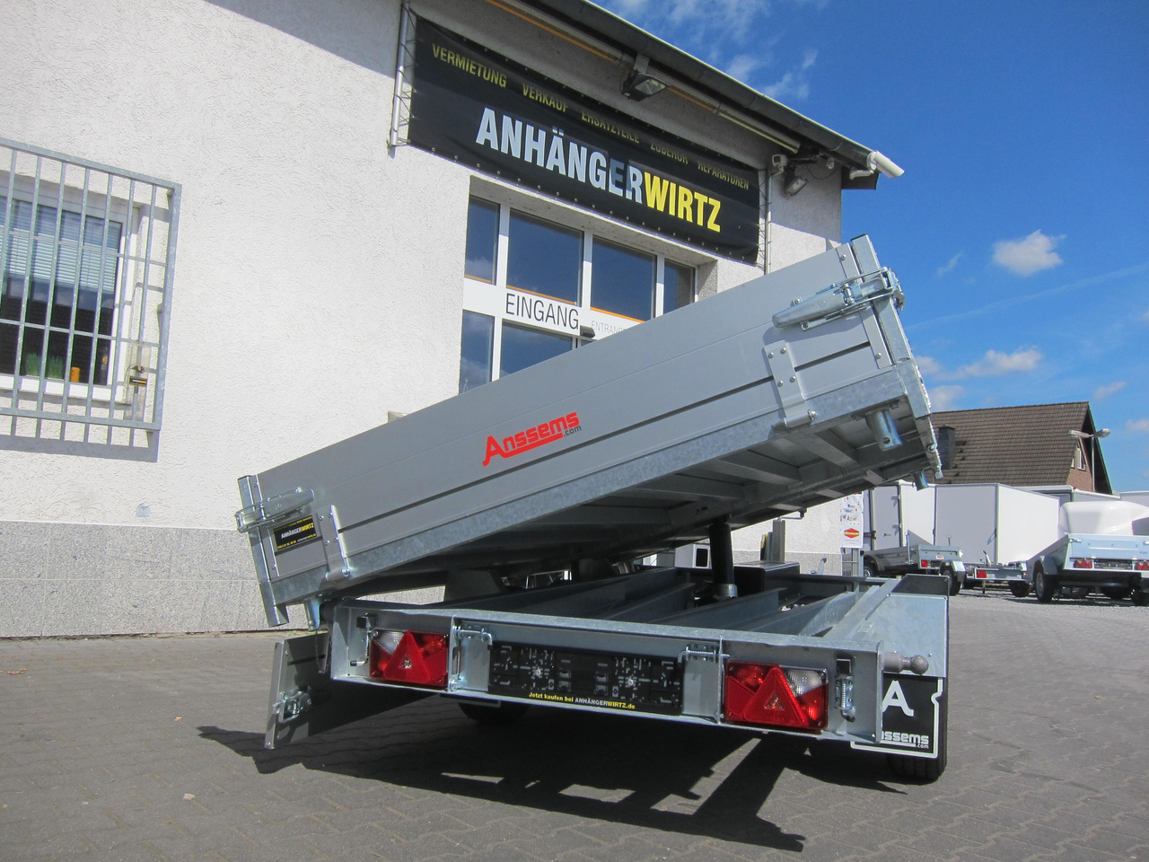 Anssems Kipper KSX 3000 Elektrisch 305x178x30cm Stahlboden niedrig Fahrgestell 3000kg online Aktion - Remolque volquete: foto 3 Anssems Kipper KSX 3000 Elektrisch 305x178x30cm Stahlboden niedrig Fahrgestell 3000kg online Aktion - Remolque volquete: foto 3