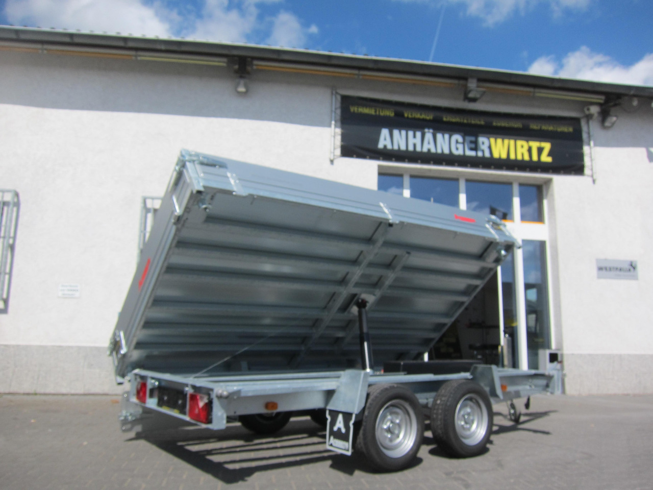 Anssems Kipper KSX 3000 Elektrisch 305x178x30cm Stahlboden niedrig Fahrgestell 3000kg online Aktion - Remolque volquete: foto 2 Anssems Kipper KSX 3000 Elektrisch 305x178x30cm Stahlboden niedrig Fahrgestell 3000kg online Aktion - Remolque volquete: foto 2