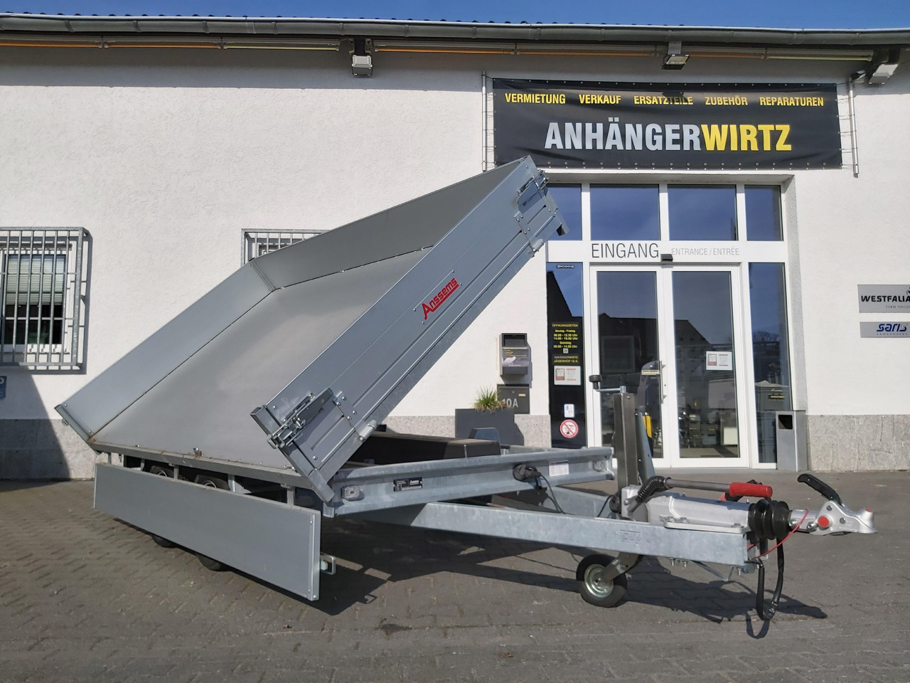 Anssems Kipper KSX 3500 Elektrisch 305x178x35cm Stahlboden niedrig Fahrgestell 3500kg - Remolque volquete: foto 3 Anssems Kipper KSX 3500 Elektrisch 305x178x35cm Stahlboden niedrig Fahrgestell 3500kg - Remolque volquete: foto 3