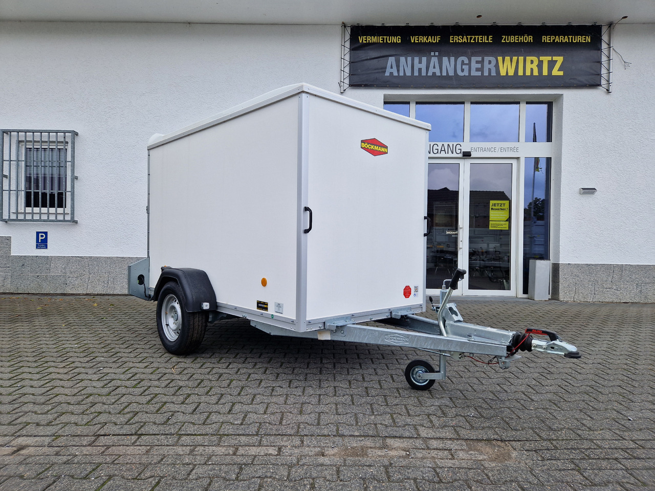 Böckmann Koffer KT 2513/135 F 251x130x150cm weiß Heckrampe V Deichsel 1350kg - Remolque caja cerrada: foto 3 Böckmann Koffer KT 2513/135 F 251x130x150cm weiß Heckrampe V Deichsel 1350kg - Remolque caja cerrada: foto 3