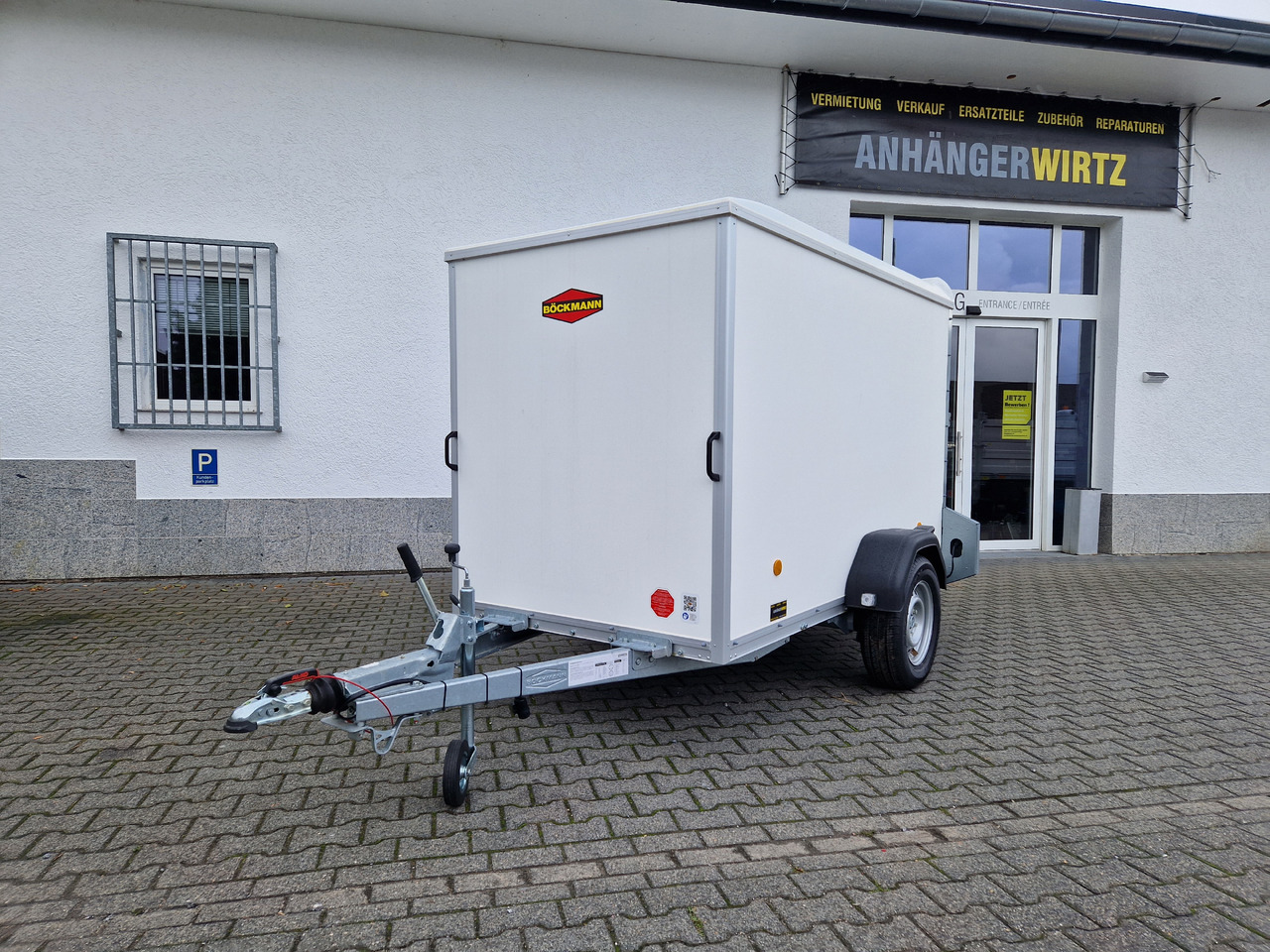 Böckmann Koffer KT 2513/135 F 251x130x150cm weiß Heckrampe V Deichsel 1350kg - Remolque caja cerrada: foto 4 Böckmann Koffer KT 2513/135 F 251x130x150cm weiß Heckrampe V Deichsel 1350kg - Remolque caja cerrada: foto 4