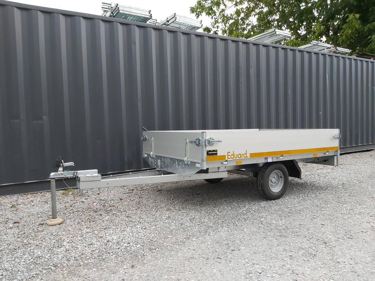 Hochlader light 2514 250x145x30cm Lfh 56cm 145/80 R10" (S) 750kg ungebremst - Remolque de coche: foto 1 Hochlader light 2514 250x145x30cm Lfh 56cm 145/80 R10" (S) 750kg ungebremst - Remolque de coche: foto 1