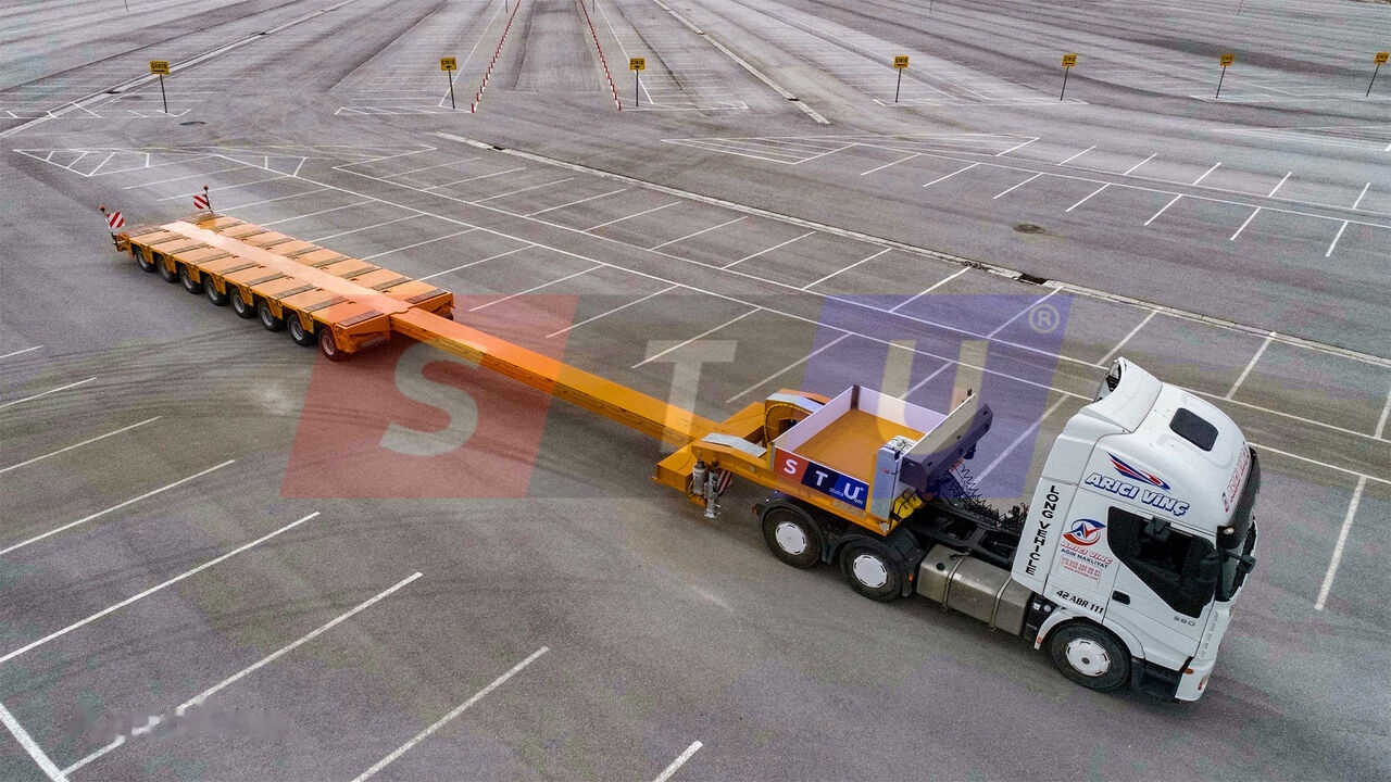 STU 8 AXLE LOWBED- HYDRAULIC STEERING AXLES / 8 ESSİEUX SURBAISSES-E - Semirremolque góndola rebajadas: foto 3 STU 8 AXLE LOWBED- HYDRAULIC STEERING AXLES / 8 ESSİEUX SURBAISSES-E - Semirremolque góndola rebajadas: foto 3