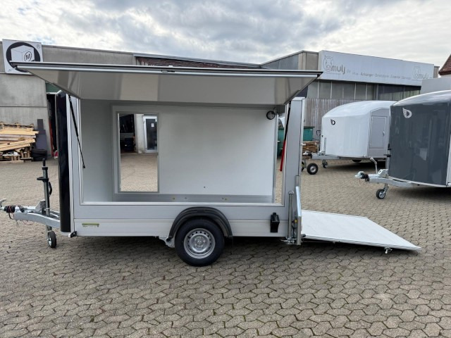 Cheval Liberte Debon Roadster 300, C300 Sandwich + Türe + Klappe 1300 kg, 100 km/h, 300x155x190cm - Remolque caja cerrada: foto 1 Cheval Liberte Debon Roadster 300, C300 Sandwich + Türe + Klappe 1300 kg, 100 km/h, 300x155x190cm - Remolque caja cerrada: foto 1