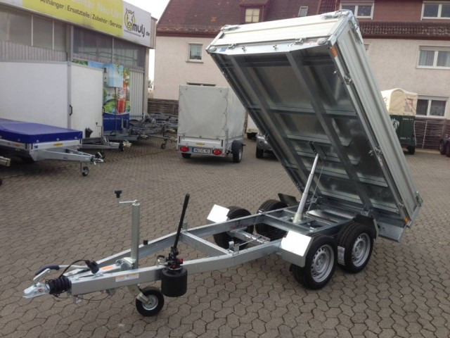 Humbaur HUK 273117 Heckkipper 2,7 t. 3140 x 1750 x 300 mm, E-Pumpe - Remolque volquete: foto 2 Humbaur HUK 273117 Heckkipper 2,7 t. 3140 x 1750 x 300 mm, E-Pumpe - Remolque volquete: foto 2