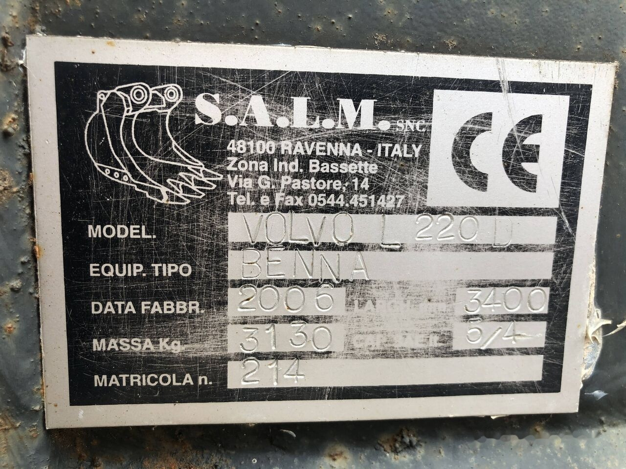 Loader bucket 3400 mm Volvo - Cazo cargador: foto 5 Loader bucket 3400 mm Volvo - Cazo cargador: foto 5