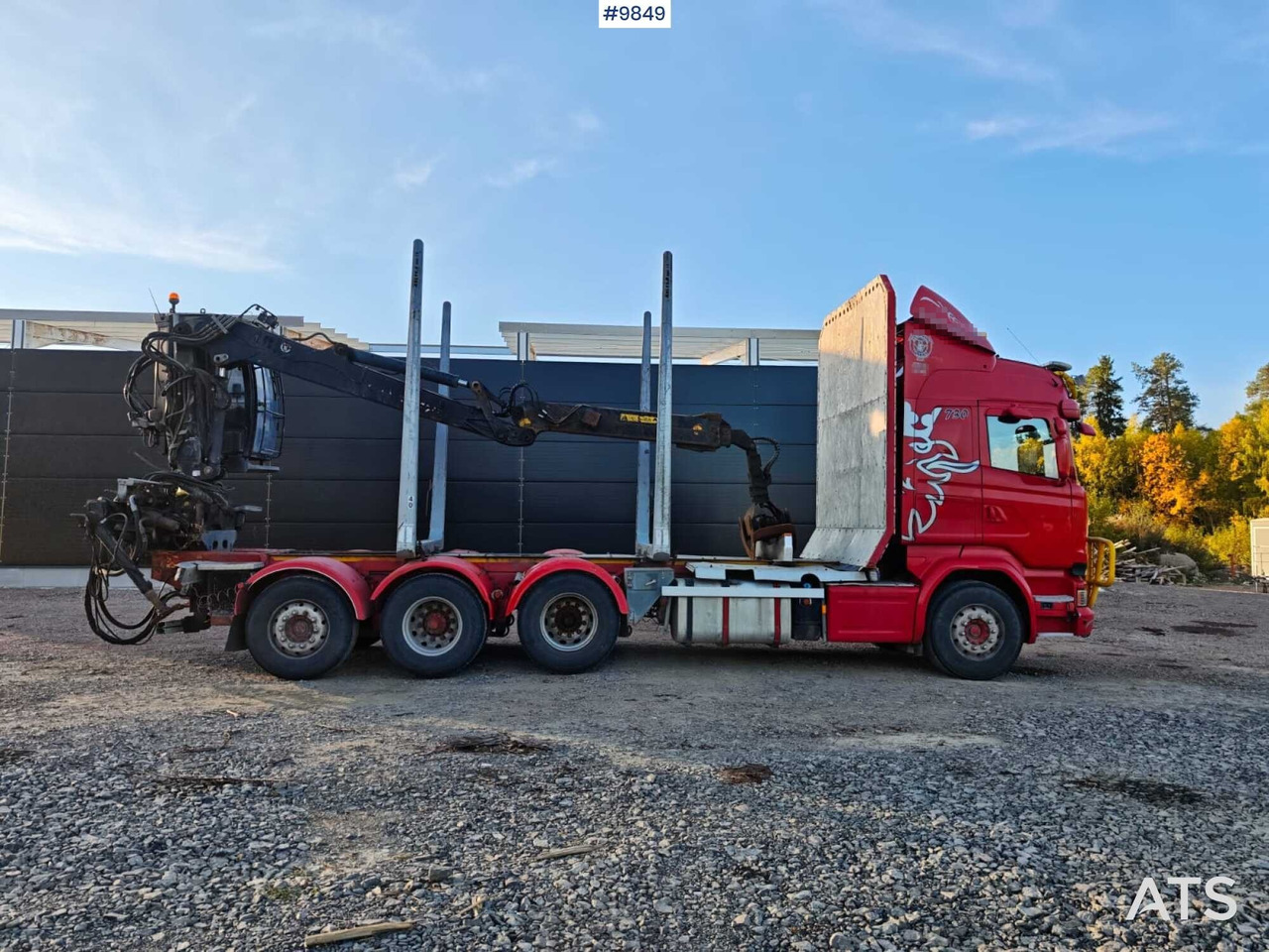 Scania R730 Tridem Timber Truck with Loglift F125S Crane (VIDEO) - Camión forestal, Camión grúa: foto 3 Scania R730 Tridem Timber Truck with Loglift F125S Crane (VIDEO) - Camión forestal, Camión grúa: foto 3