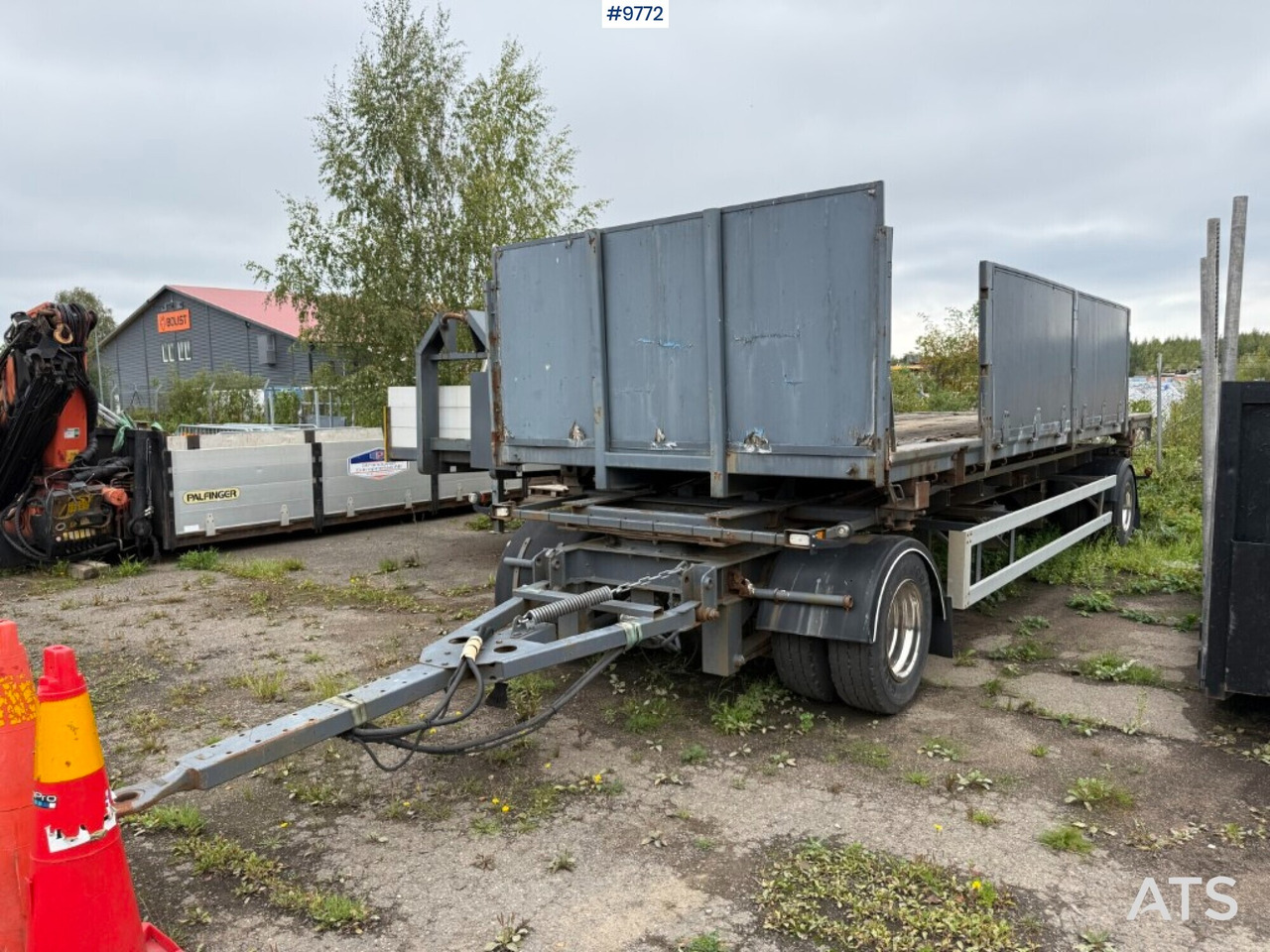 VAN HAAL R20 Hooklift body with removable flatbed - Remolque multilift/ Portacontenedores de cadenas, Carrocería abierta: foto 1 VAN HAAL R20 Hooklift body with removable flatbed - Remolque multilift/ Portacontenedores de cadenas, Carrocería abierta: foto 1