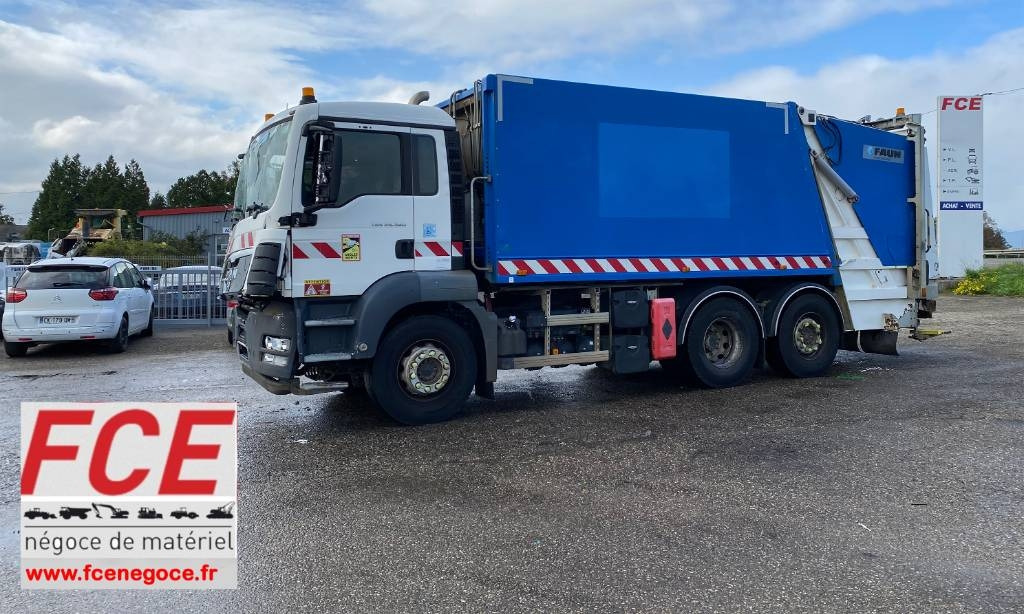 MAN TGS 26.360-6x2 FAUN VR5Z/ZÖLLER endommagé  - Camión de basura: foto 1 MAN TGS 26.360-6x2 FAUN VR5Z/ZÖLLER endommagé  - Camión de basura: foto 1