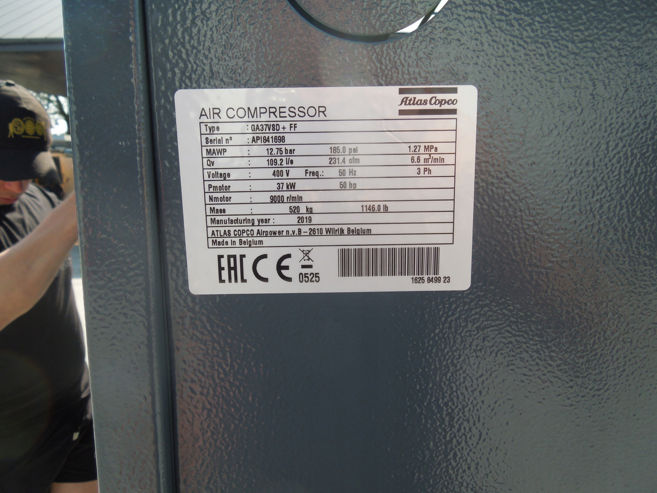 ATLAS COPCO GA37VSD+FF - Compresor de aire: foto 5 ATLAS COPCO GA37VSD+FF - Compresor de aire: foto 5
