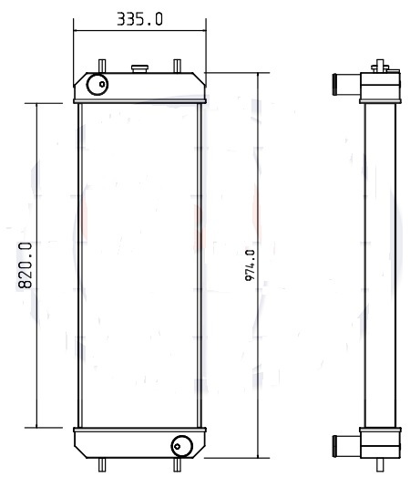 HITACHI HITACHI ZX160-LC3 ZX180-LC3 4642152 - Radiador para Excavadora: foto 3 HITACHI HITACHI ZX160-LC3 ZX180-LC3 4642152 - Radiador para Excavadora: foto 3