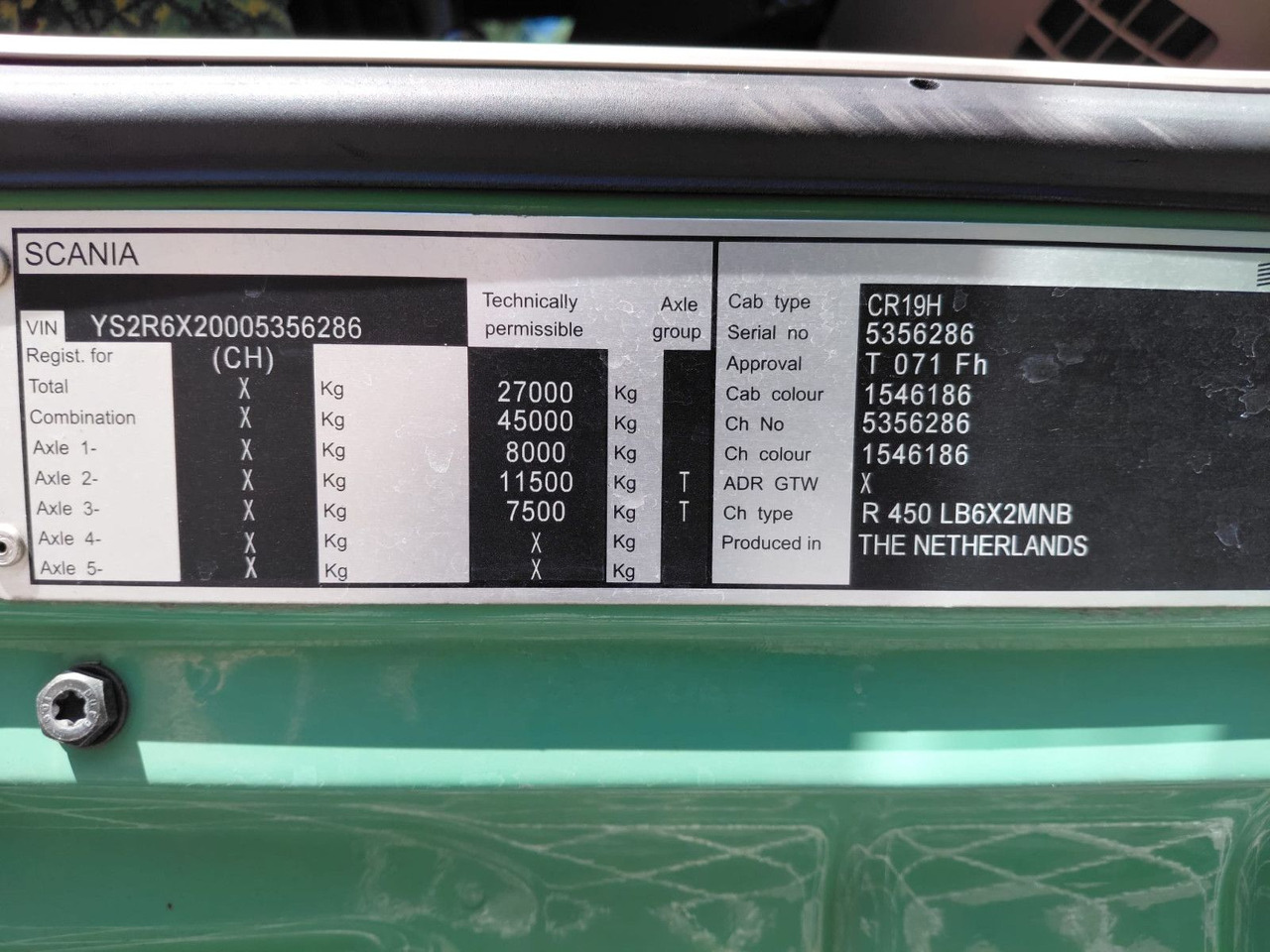 Leasing de Scania R450 6x2, E6, Thermo King UT 1200, Ladebordwand Scania R450 6x2, E6, Thermo King UT 1200, Ladebordwand: foto 17 Leasing de Scania R450 6x2, E6, Thermo King UT 1200, Ladebordwand Scania R450 6x2, E6, Thermo King UT 1200, Ladebordwand: foto 17