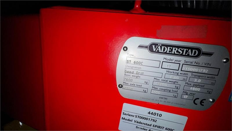 Vaderstad Spirit 600C combisåmaskine Spirit ST 600C - Sembradora: foto 3 Vaderstad Spirit 600C combisåmaskine Spirit ST 600C - Sembradora: foto 3