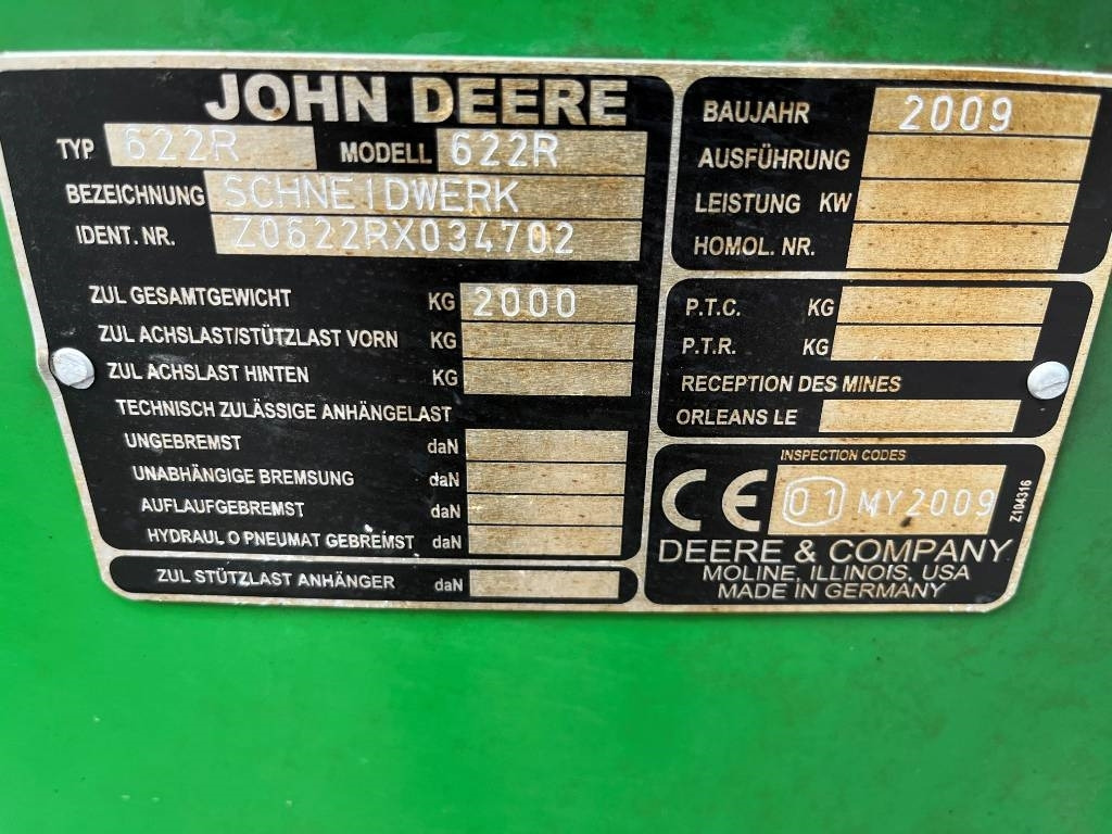 John Deere 622R Skärbord / Header 22 fot till JD T550 i - Accesorios para cosechadoras: foto 4 John Deere 622R Skärbord / Header 22 fot till JD T550 i - Accesorios para cosechadoras: foto 4
