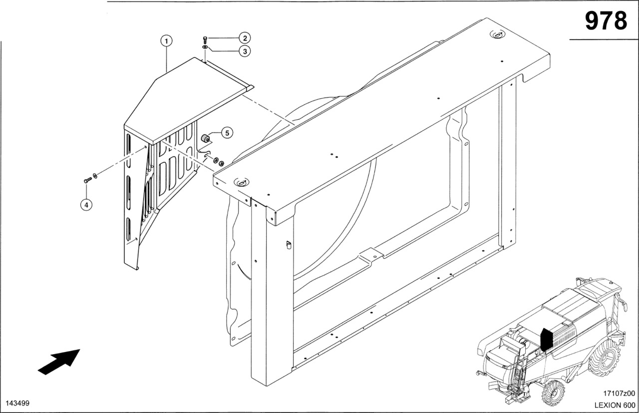 Claas Lexion 600 OSŁONA WENTYLATORA 0007438791 (Osłona wentylatora) - Ventilador para Cosechadora de granos: foto 1 Claas Lexion 600 OSŁONA WENTYLATORA 0007438791 (Osłona wentylatora) - Ventilador para Cosechadora de granos: foto 1