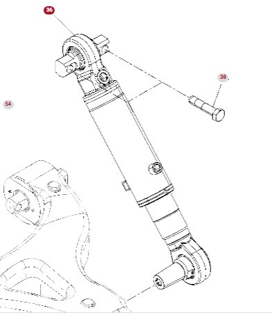 Fendt 930 933 936 939 942 GEN 7 Siłownik Zawieszenia Dolnego Amortyzator CZĘŚCI H218PB0520090 - Amortiguadores para Maquinaria agrícola: foto 1 Fendt 930 933 936 939 942 GEN 7 Siłownik Zawieszenia Dolnego Amortyzator CZĘŚCI H218PB0520090 - Amortiguadores para Maquinaria agrícola: foto 1