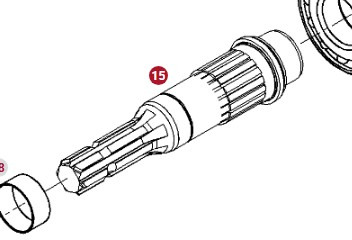 Fendt 930 933 936 939 942 Vario Gen 6 Wał WOM CZĘŚCI 931150200472 - Transmisión para Tractor: foto 1 Fendt 930 933 936 939 942 Vario Gen 6 Wał WOM CZĘŚCI 931150200472 - Transmisión para Tractor: foto 1