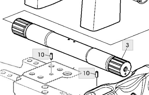 John Deere 6630 Wał Wahliwy Tylnego Podnośnika L168344 - Bastidor/ Chasis para Maquinaria agrícola: foto 1 John Deere 6630 Wał Wahliwy Tylnego Podnośnika L168344 - Bastidor/ Chasis para Maquinaria agrícola: foto 1