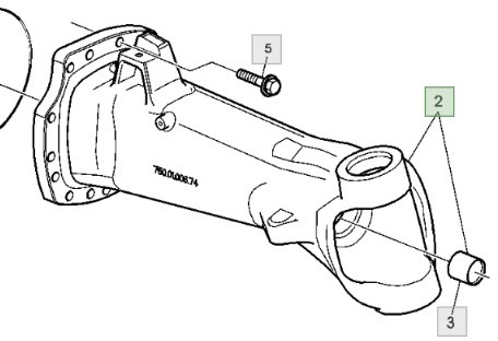 John Deere 6930 Obudowa Korpus Przedniego Mostu Pochwa AL175335 AL175345 - Eje y piezas para Maquinaria agrícola: foto 1 John Deere 6930 Obudowa Korpus Przedniego Mostu Pochwa AL175335 AL175345 - Eje y piezas para Maquinaria agrícola: foto 1
