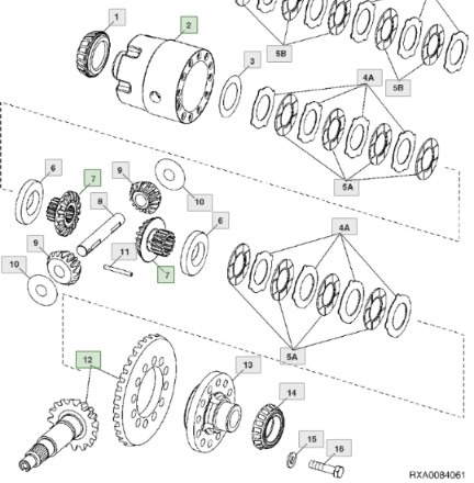 John Deere 7830 Atak Wałek Zębaty Dyferencjał Obudowa Przekładnia RE576716 R130753 R237713 R130754 - Diferencial para Maquinaria agrícola: foto 1 John Deere 7830 Atak Wałek Zębaty Dyferencjał Obudowa Przekładnia RE576716 R130753 R237713 R130754 - Diferencial para Maquinaria agrícola: foto 1