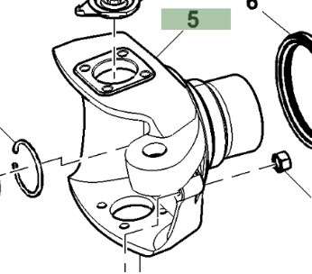 John Deere 7830 Jarzmo Przegub Zwrotnica Przekładnia Prawa R155627 - Mangueta para Maquinaria agrícola: foto 1 John Deere 7830 Jarzmo Przegub Zwrotnica Przekładnia Prawa R155627 - Mangueta para Maquinaria agrícola: foto 1
