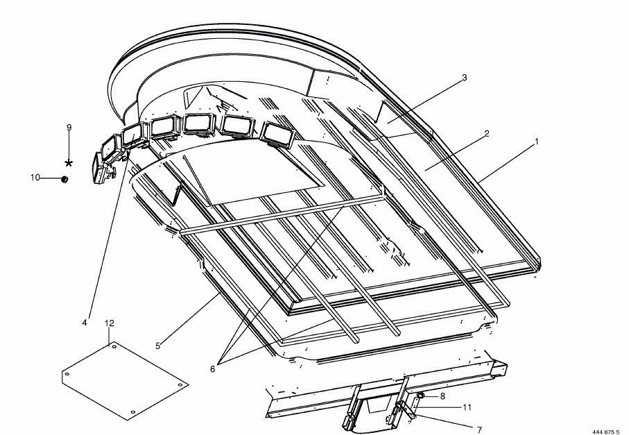 Krone Big M II - dach - Carrocería y exterior para Maquinaria agrícola: foto 1 Krone Big M II - dach - Carrocería y exterior para Maquinaria agrícola: foto 1