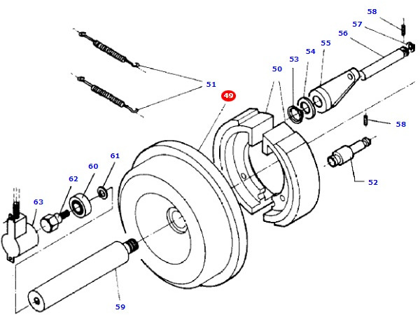 Massey Fergusson MF 30 32 - szczęki hamulcowe D28182112 - Zapatas de freno para Maquinaria agrícola: foto 1 Massey Fergusson MF 30 32 - szczęki hamulcowe D28182112 - Zapatas de freno para Maquinaria agrícola: foto 1