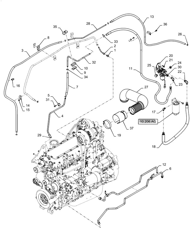 New Holland T6090 T6070 T7230 Pompa paliwowa 12v, 4.5a 87676818 - Bomba de combustible para Maquinaria agrícola: foto 1 New Holland T6090 T6070 T7230 Pompa paliwowa 12v, 4.5a 87676818 - Bomba de combustible para Maquinaria agrícola: foto 1