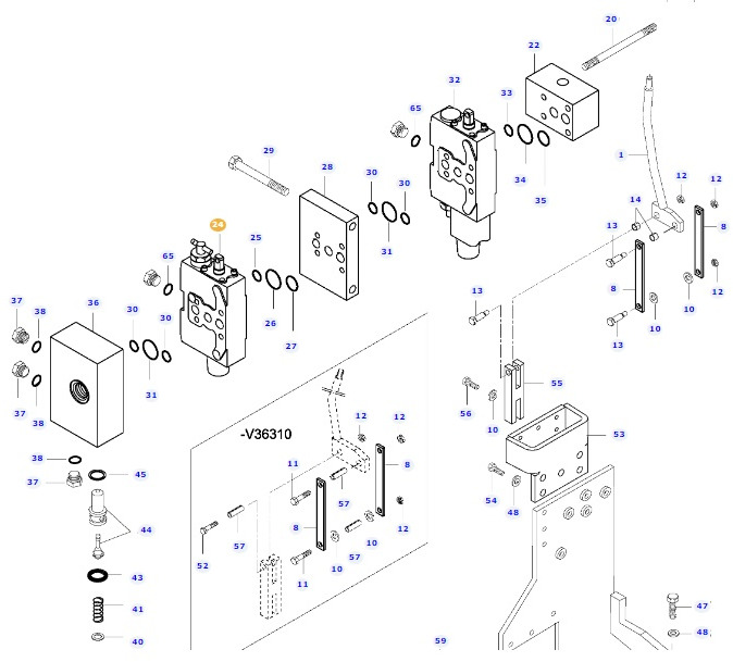 Valtra N141 - zawór blok hydrauliki V32536400 - Hidráulica para Maquinaria agrícola: foto 1 Valtra N141 - zawór blok hydrauliki V32536400 - Hidráulica para Maquinaria agrícola: foto 1