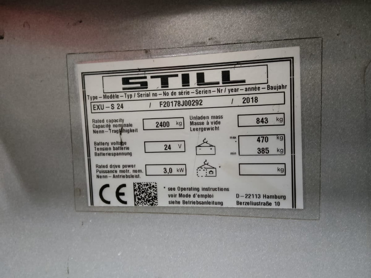 STILL EXU-S24/TK/2400mm - Transpaleta: foto 2 STILL EXU-S24/TK/2400mm - Transpaleta: foto 2