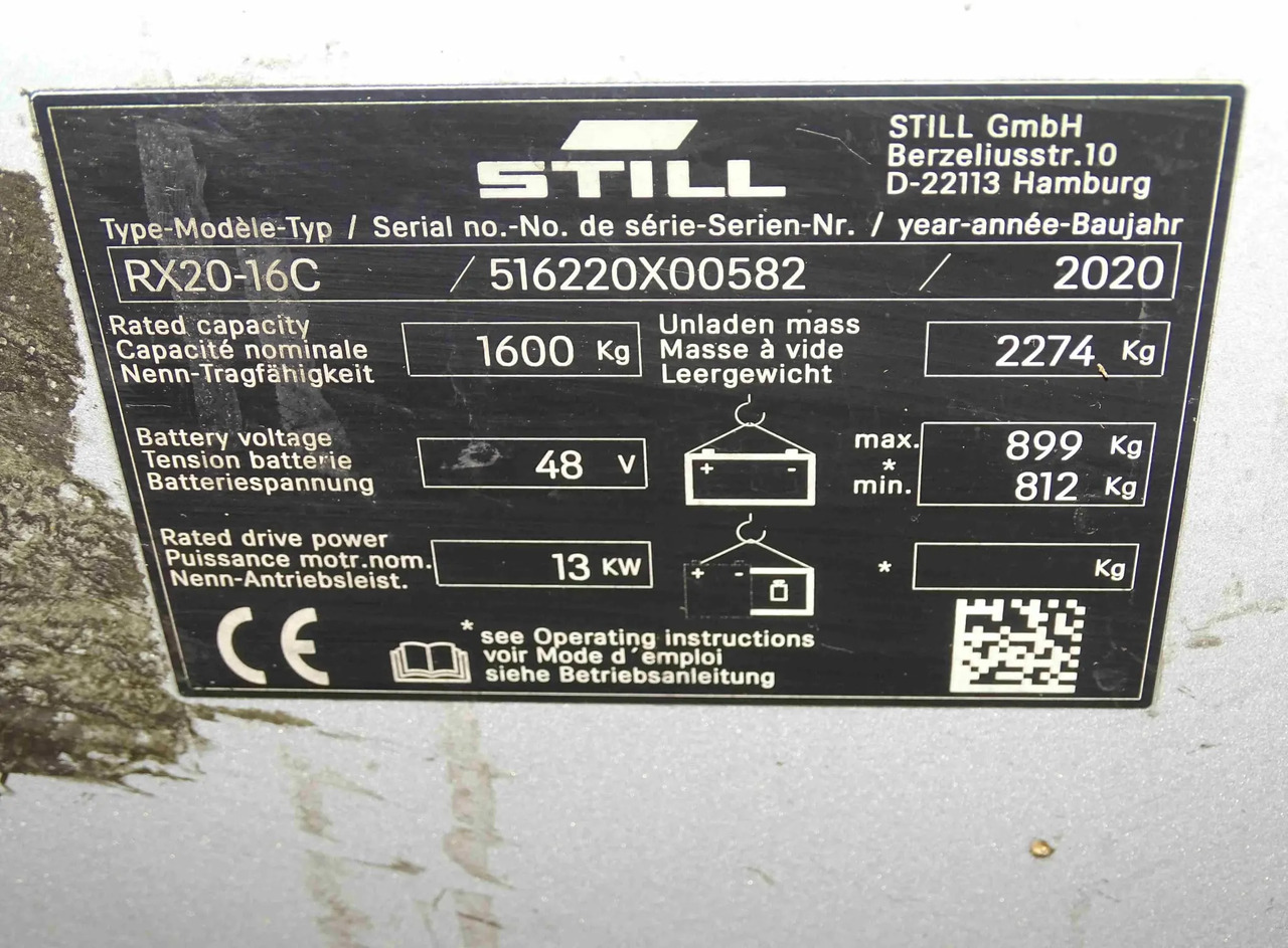 STILL RX20-16C - Carretilla elevadora eléctrica: foto 5 STILL RX20-16C - Carretilla elevadora eléctrica: foto 5