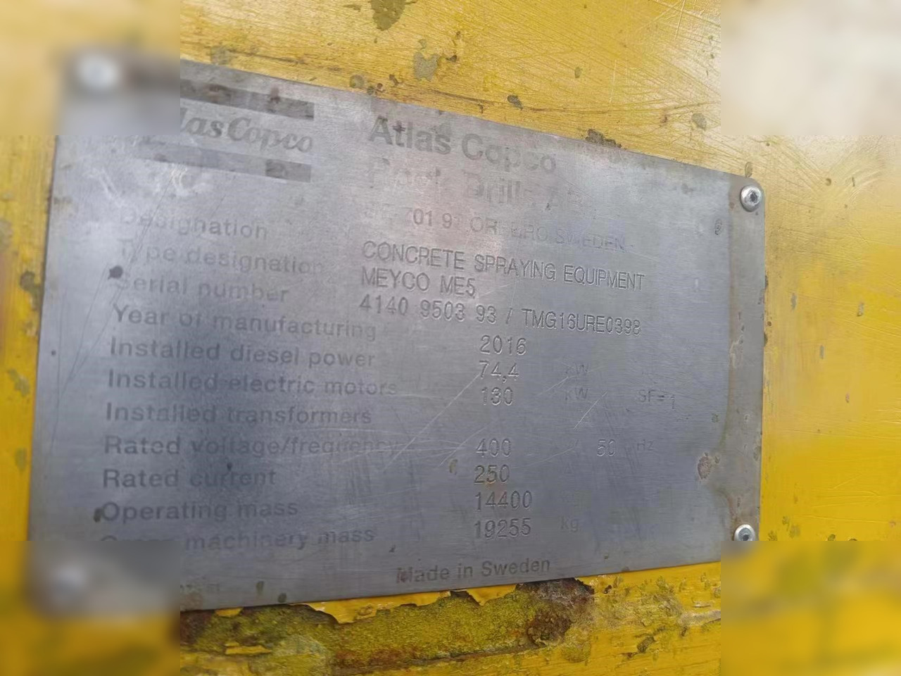 2016 EPIROC MEYCO ME5 MOUNTED ON 2016 ATLAS ARK254K - Camión bomba de hormigón: foto 5 2016 EPIROC MEYCO ME5 MOUNTED ON 2016 ATLAS ARK254K - Camión bomba de hormigón: foto 5