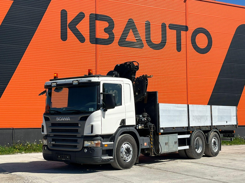 Scania P 340 6x2 HIAB 135-4 / PLATFORM L=6171 mm - Camión caja abierta, Camión grúa: foto 2 Scania P 340 6x2 HIAB 135-4 / PLATFORM L=6171 mm - Camión caja abierta, Camión grúa: foto 2
