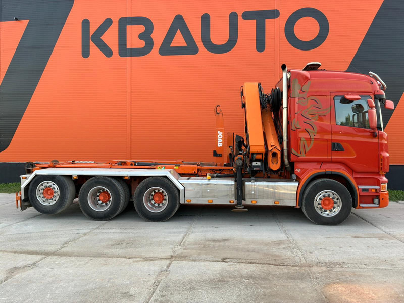 Camión multibasculante, Camión grúa Scania R 480 8X4*4 HIAB 288E-6 HIPRO / HOOK LIFT JOAB L 17 ton L=5200 mm: foto 5