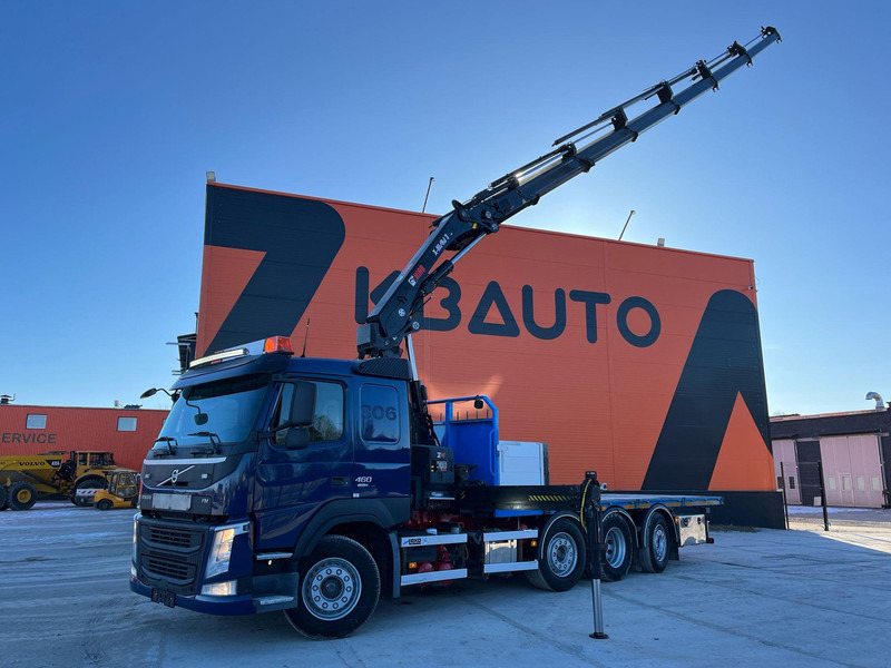 Volvo FM 460 8x2*6 HIAB 302E-6 / PLATFORM L=6720 mm - Camión caja abierta, Camión grúa: foto 1 Volvo FM 460 8x2*6 HIAB 302E-6 / PLATFORM L=6720 mm - Camión caja abierta, Camión grúa: foto 1