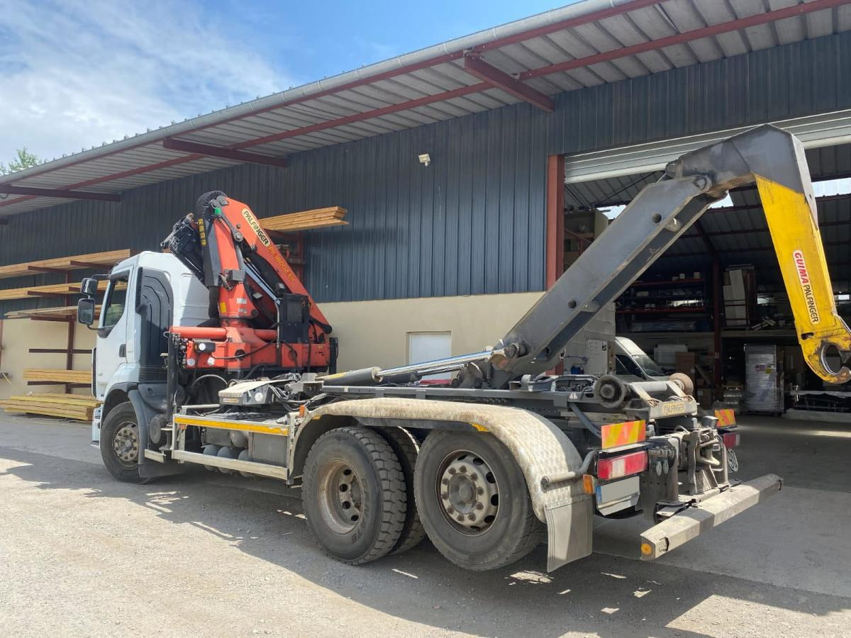 Renault Premium avec grue PALFINGER PK 18000 - Camión multibasculante, Camión grúa: foto 1 Renault Premium avec grue PALFINGER PK 18000 - Camión multibasculante, Camión grúa: foto 1