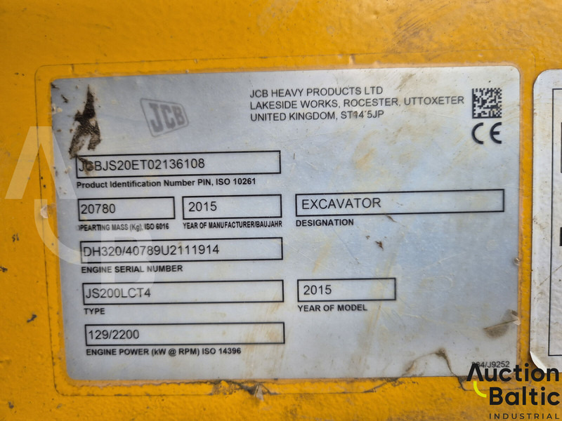 Excavadora de cadenas JCB JS 200 LC T4: foto 13 Excavadora de cadenas JCB JS 200 LC T4: foto 13