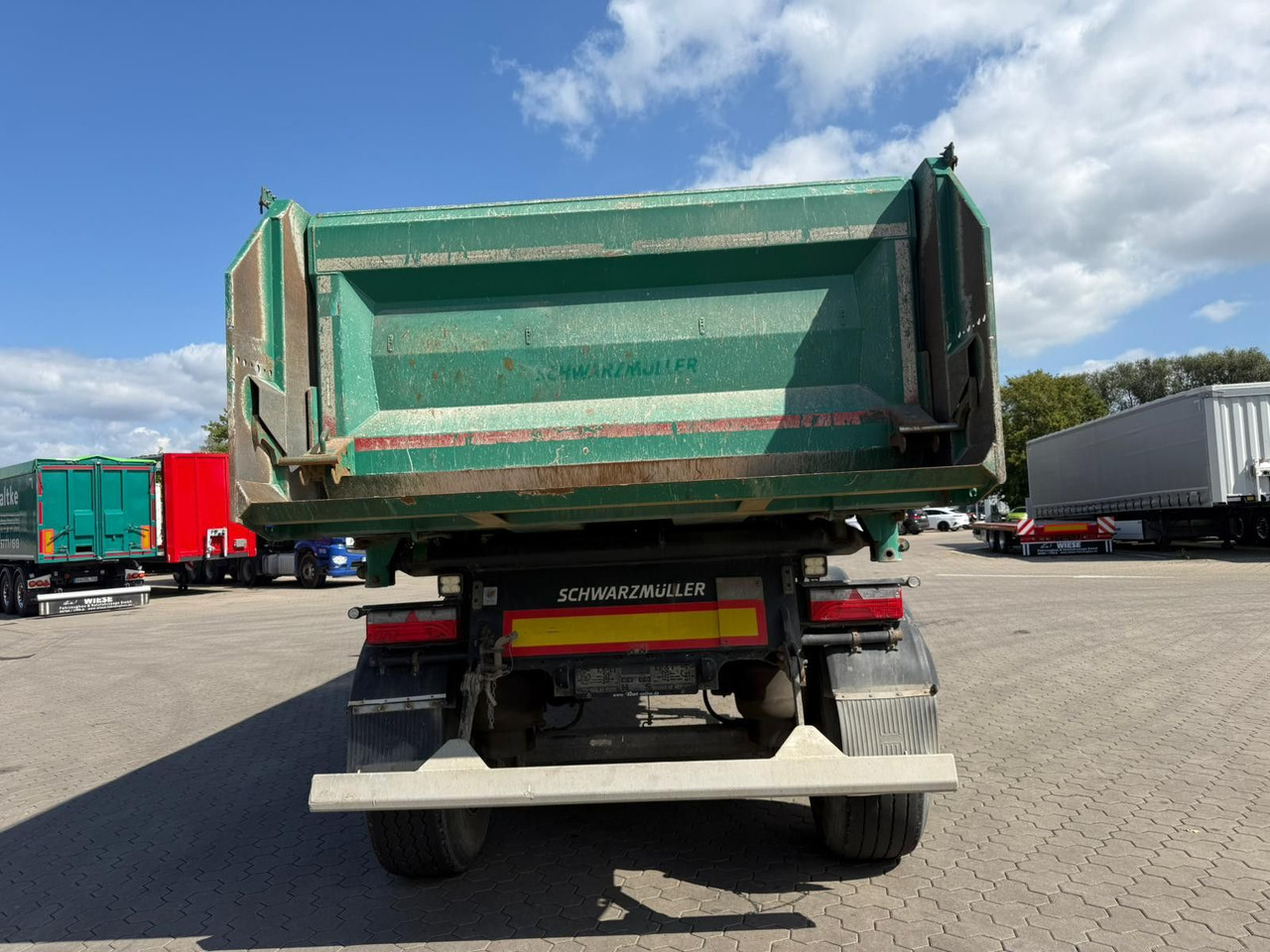 Remolque volquete Schwarzmüller 2 Achs Dreiseitenkipper 21m³ mit elektr. Verdeck: foto 7