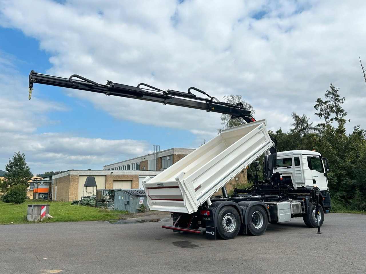 Camión volquete, Camión grúa MAN TGS 28.440 6x4-4/3-Seiten- Kipper / Hiab 138-3: foto 12