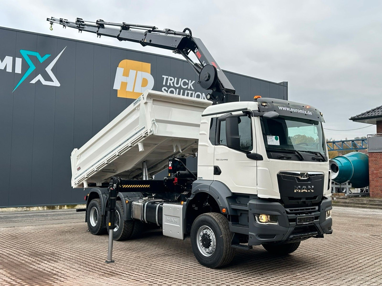 Camión volquete, Camión grúa MAN TGS 33.440 6x6 /3-Seiten- Kipper / Kran HIAB 302: foto 11