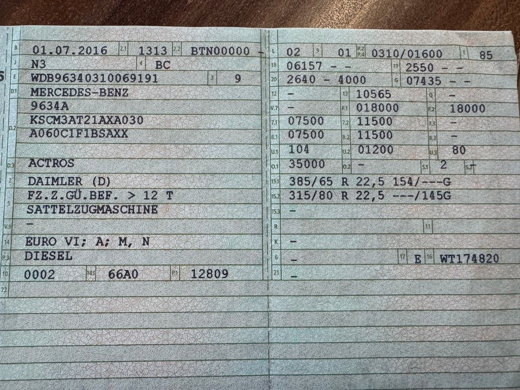 Mercedes-Benz 1842 4X2 SZM mit Kipphydraulik guter Zustand - Cabeza tractora: foto 2 Mercedes-Benz 1842 4X2 SZM mit Kipphydraulik guter Zustand - Cabeza tractora: foto 2