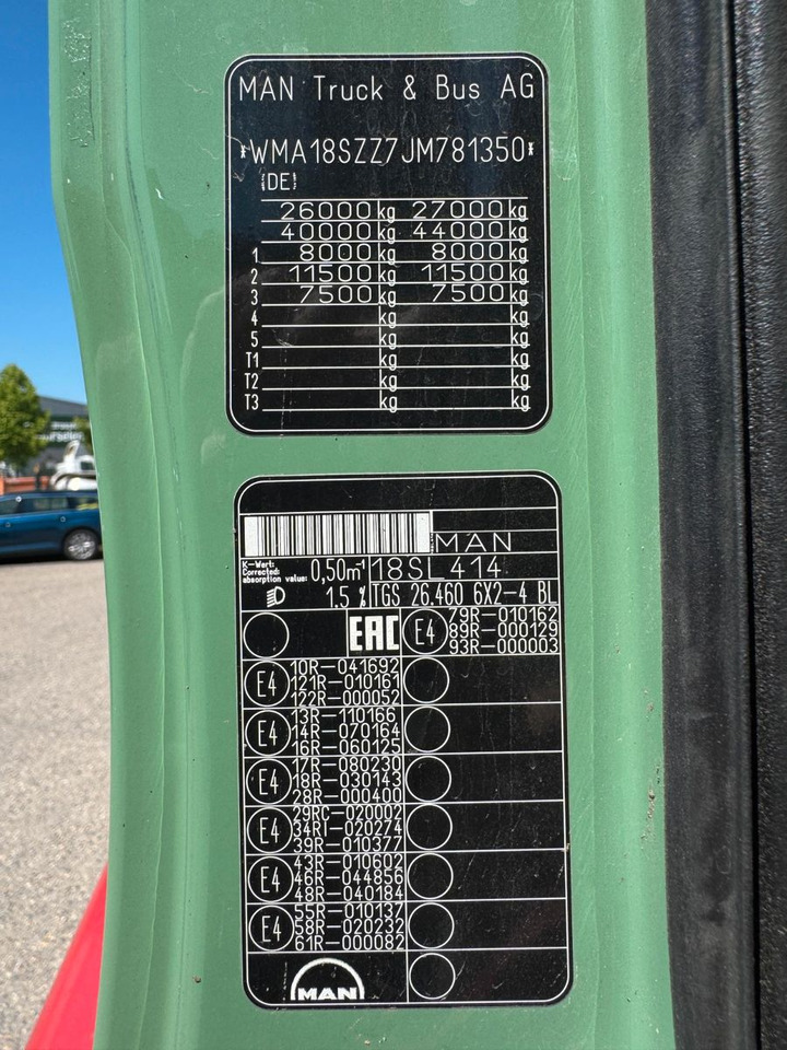 Camión volquete MAN 26.460 6x2 Meiller 3. Seitenkipper: foto 18
