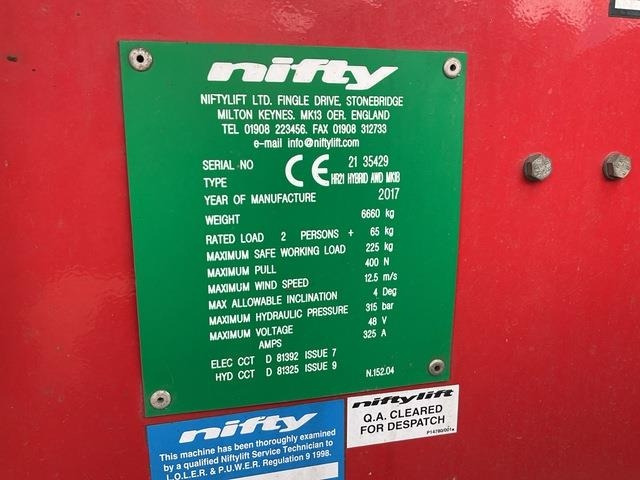 Niftylift HR21 - Plataforma articulada: foto 5 Niftylift HR21 - Plataforma articulada: foto 5