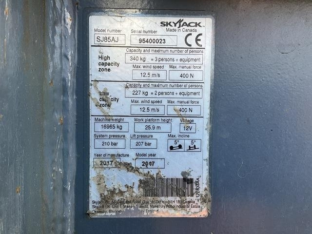 SkyJack SJ85AJ - Plataforma articulada: foto 5 SkyJack SJ85AJ - Plataforma articulada: foto 5