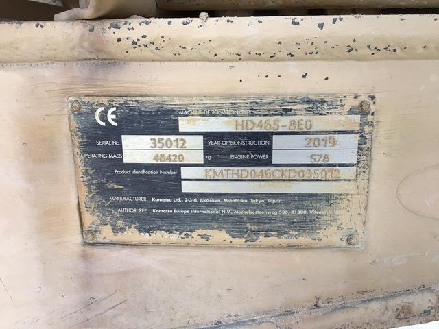 Komatsu HD465-8EO - Dúmper rígido: foto 5 Komatsu HD465-8EO - Dúmper rígido: foto 5
